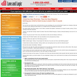 Love and Logic Articles - If Kids Can Hear Promises, They Can Hear Requests
