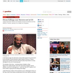 Drone killings case thrown out in US