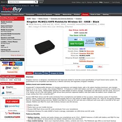 Kingston MLWG3/64FR MobileLite Wireless G3 - 64GB - Black