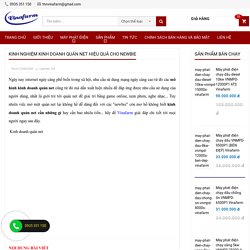 Kinh nghiệm kinh doanh quán net HIỆU QUẢ cho Newbie
