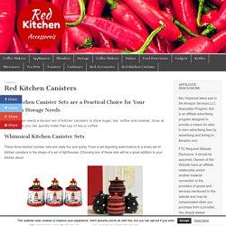 Red Kitchen Canisters – Red Kitchen Accessories