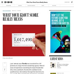 What Your Klout Score Really Means