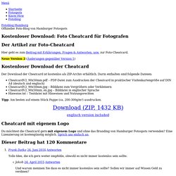 Kostenloser Download: Foto Cheatcard für Fotografen