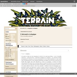 L’alternative écologique