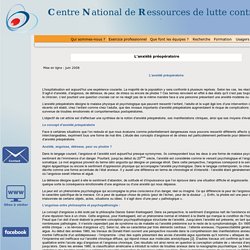 L’anxiété préopératoire