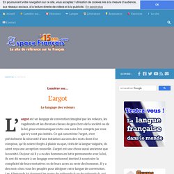 L'argot