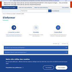 L'essentiel du statut - Autoentrepreneur.urssaf.fr