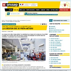 La 3° prépa-métiers
