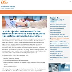 La loi 2002 dans le social