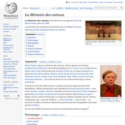 La Mémoire des vaincus