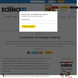 La musique, un langage universel