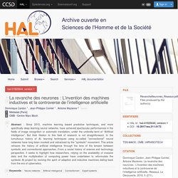 La revanche des neurones