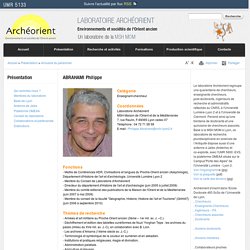Laboratoire Archéorient