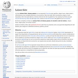 Laissez faire