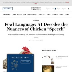 Fowl Language: AI Decodes the Nuances of Chicken  "Speech"