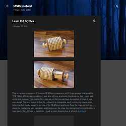 Laser Cut Cryptex