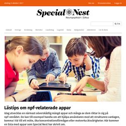 Lästips om npf-relaterade appar