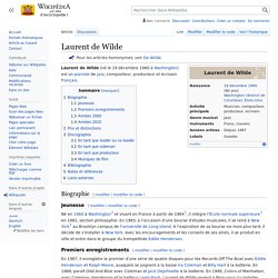 Laurent de Wilde