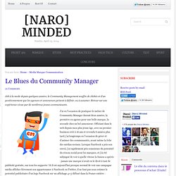 Le Blues du Community Manager