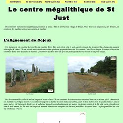 Le centre mégalithique de St Just
