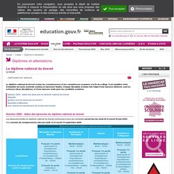 Le diplôme national du brevet