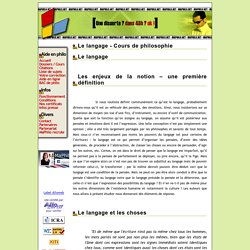 Le langage