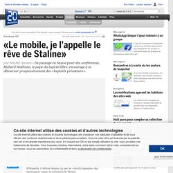 Richard Stallman, le pape du logiciel libre pour 20min.ch
