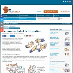Le non verbal et la formation