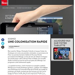 Le peuplement des Amériques