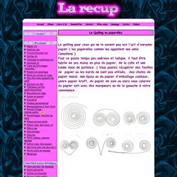 Le Quilling ou paperolles