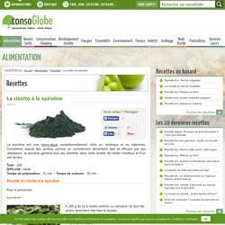 Le risotto à la spiruline