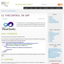 Le TabControl en WPF