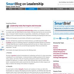 Leadership traits that inspire and innovate
