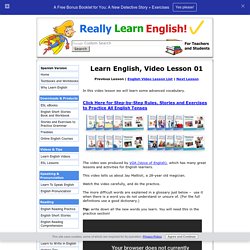 Learn English Video – Lesson 01