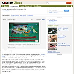 Learn How to Make a String Quilt