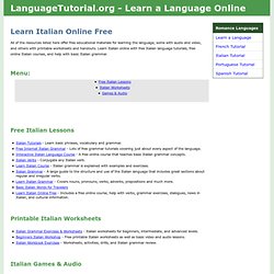 Learn Italian Online Free