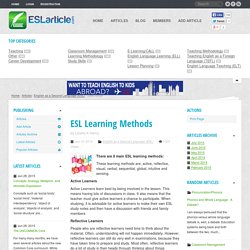 ESL Learning Methods - ESL Articles