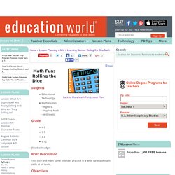 Learning Games: Rolling the Dice Math