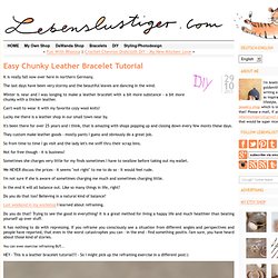 Leather bracelet tutorial by lebenslustiger.com, Anleitung für ein Lederarmband von Lebenslustiger.com