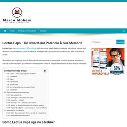 Lectus Caps Funciona mesmo?【Veja o artigo antes de comprar】