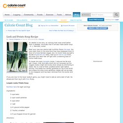 Leek and Potato Soup Recipe