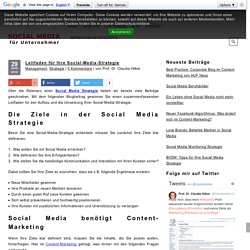 Leitfaden für Ihre Social Media Strategie