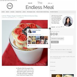 » Lemon Poppy Sugar Cookies for Remembrance Day The Endless Meal