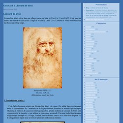 Clos Lucé / Léonard de Vinci - Léonard de Vinci - La mystérieuse… - Cela s'est passé un… - Une petite aide… - La Joconde - Le Blog de l'école de Noailly