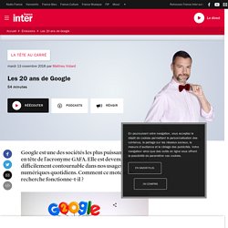 Les 20 ans de Google
