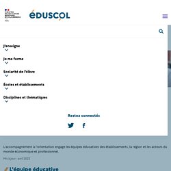 Les acteurs de l'orientation