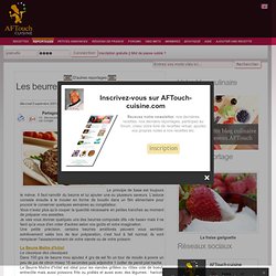 Les beurres composés