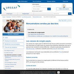 Les caisses de congés payés