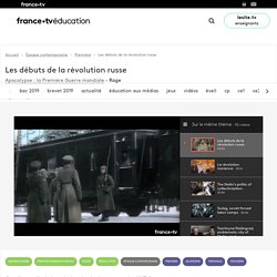 Les débuts des révolutions russes.