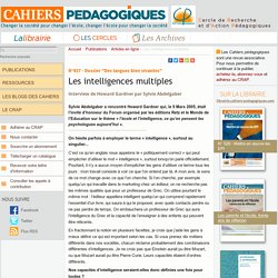 Les intelligences multiples